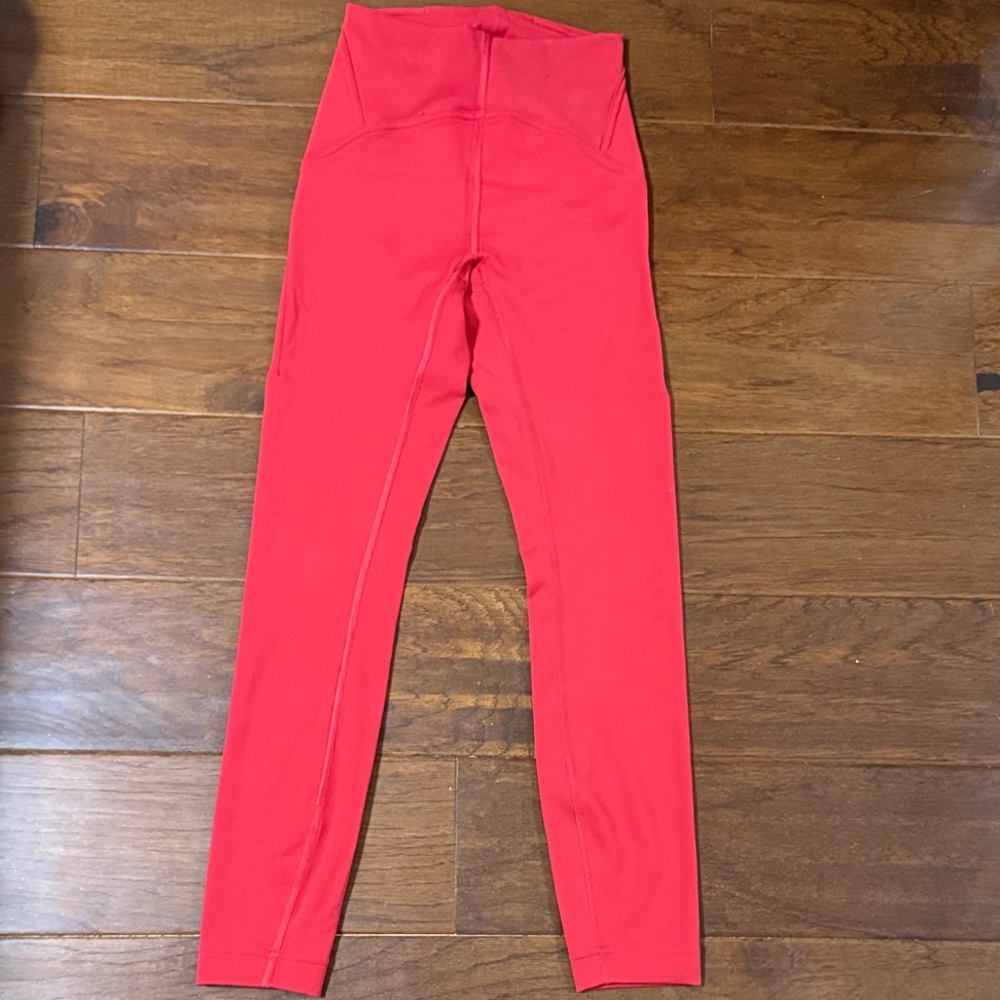 Red Lululemon Leggings